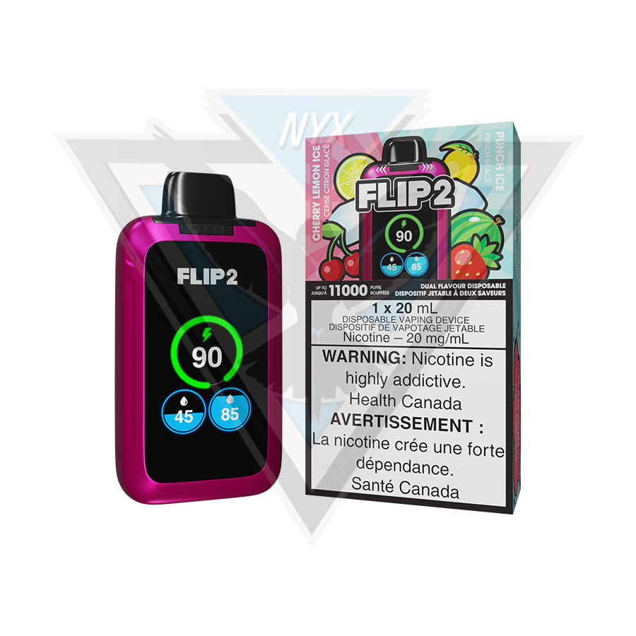 FLIP 2 DISPOSABLE CLASSIC ICE AND DRY ICE - NYX ECIGS - CANADIAN VAPE SHOP