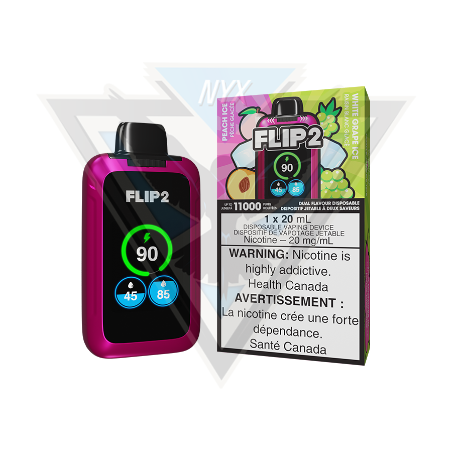 FLIP 2 DISPOSABLE PEPPERMINT AND SPEARMINT - NYX ECIGS - CANADIAN VAPE SHOP