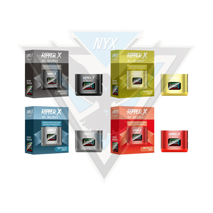 RIPPER X BATTERY METALLIC BLACK - NYX ECIGS - CANADIAN VAPE SHOP