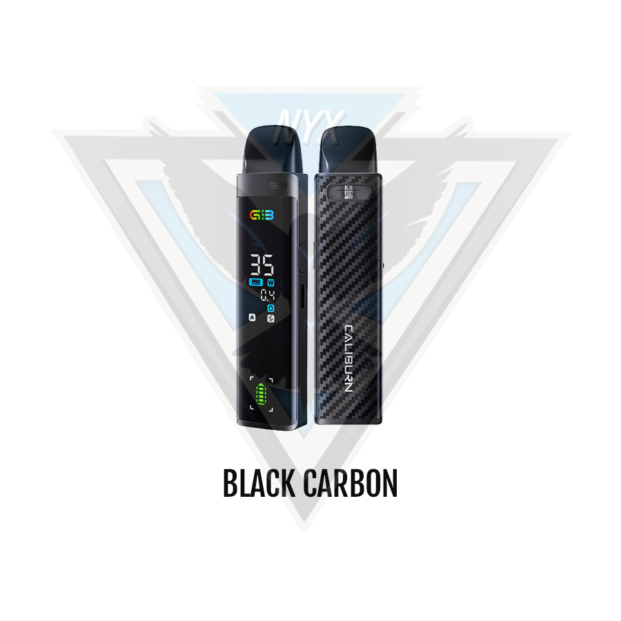 UWELL CALIBURN G3 PRO POD KIT CRC BLACK CARBON - NYX ECIGS - CANADIAN VAPE SHOP