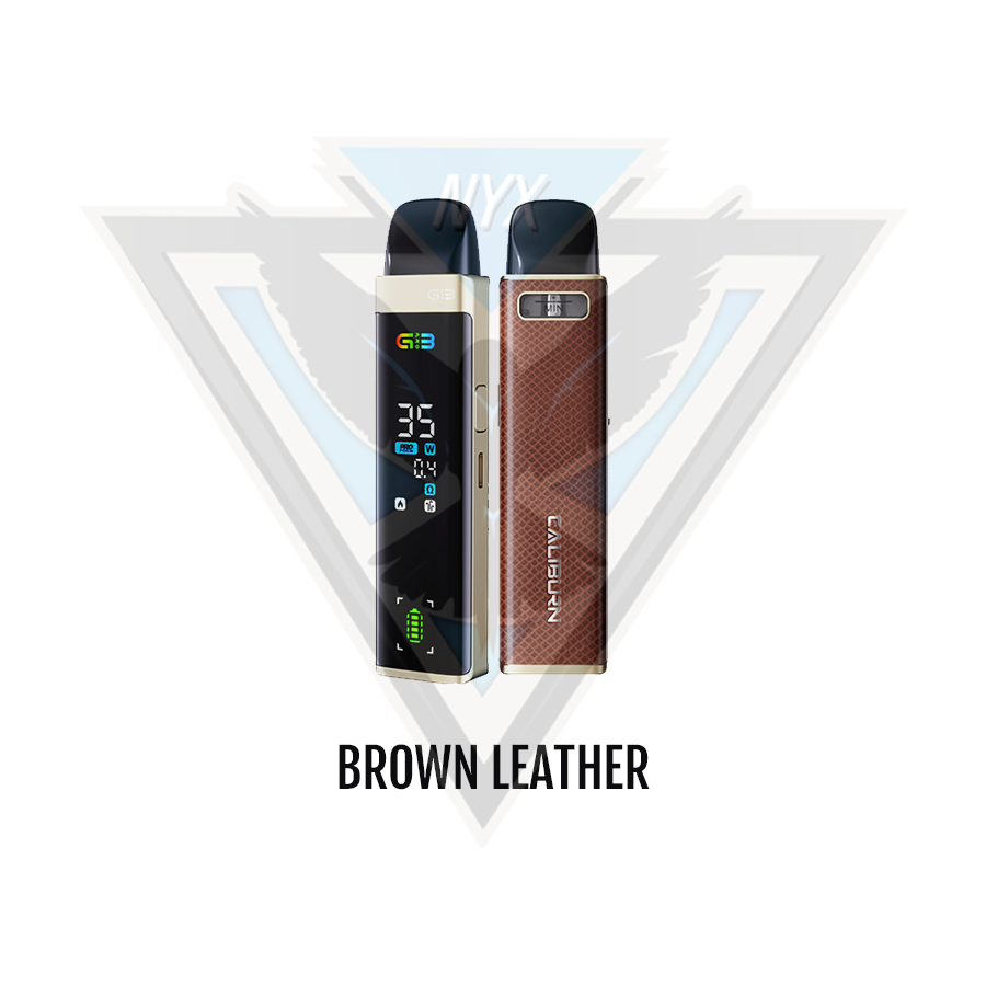 UWELL CALIBURN G3 PRO POD KIT CRC BROWN LEATHER - NYX ECIGS - CANADIAN VAPE SHOP