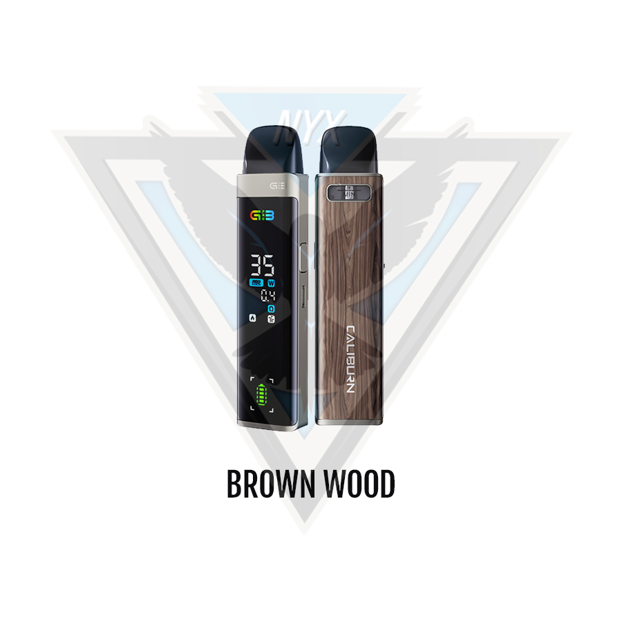 UWELL CALIBURN G3 PRO POD KIT CRC BROWN WOOD - NYX ECIGS - CANADIAN VAPE SHOP