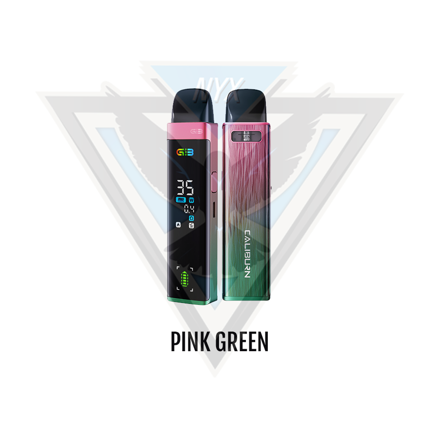 UWELL CALIBURN G3 PRO POD KIT CRC PINK GREEN - NYX ECIGS - CANADIAN VAPE SHOP