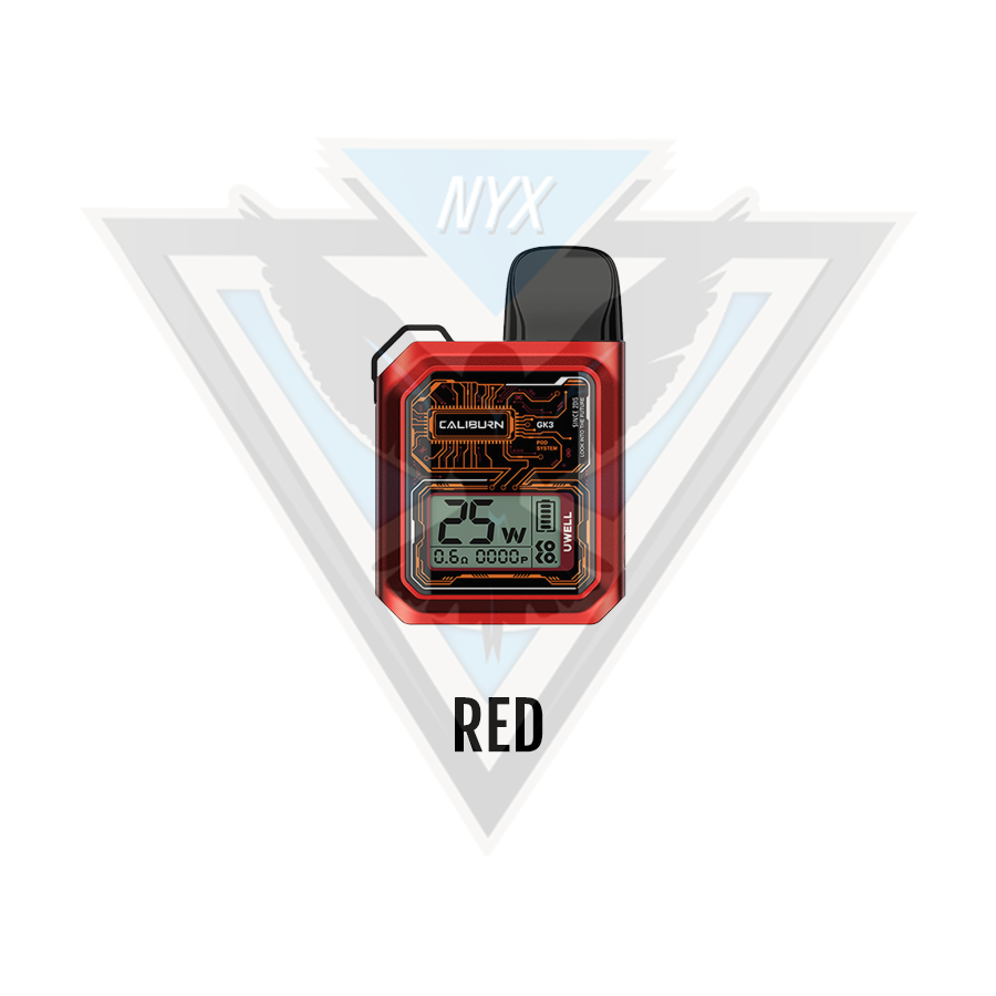 UWELL CALIBURN GK3 POD KIT CRC RED - NYX ECIGS - CANADIAN VAPE SHOP